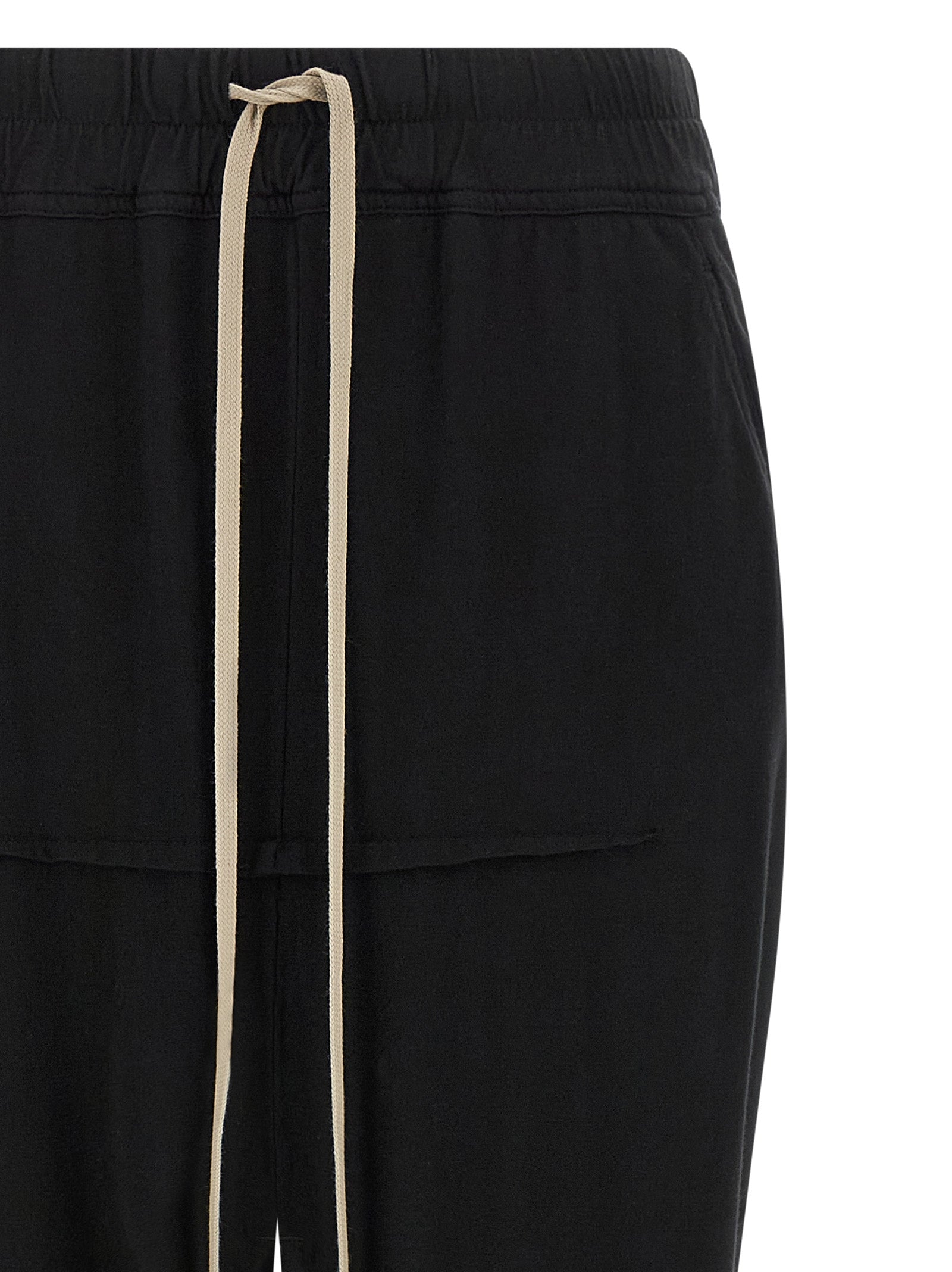 Black Cotton Mini Skirt