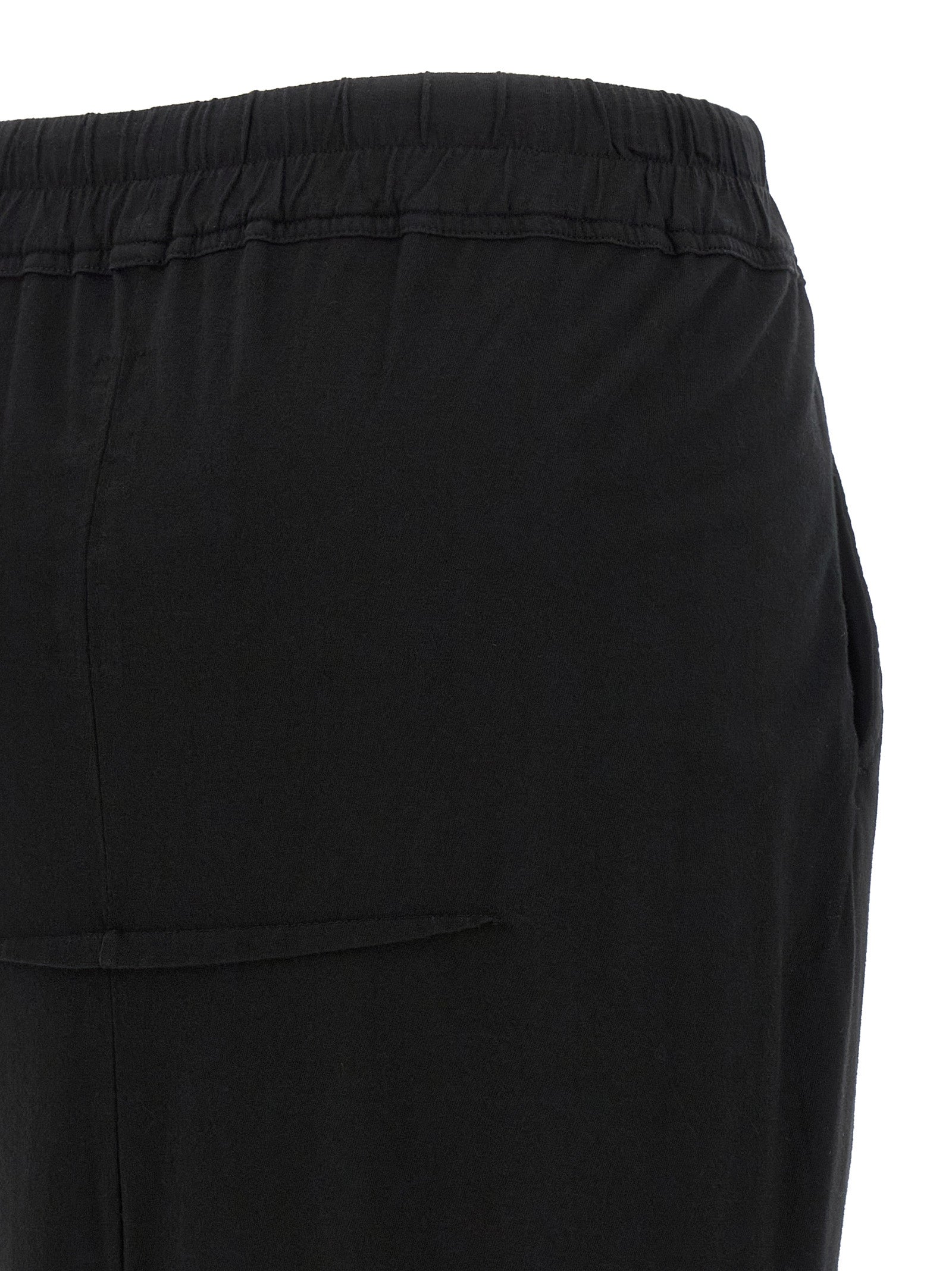 Black Cotton Mini Skirt