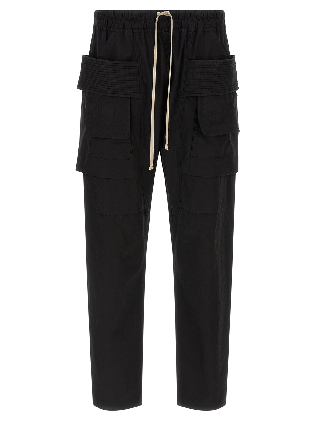 Schwarze Cargo-Hose aus Baumwolle