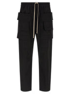 Schwarze Cargo-Hose aus Baumwolle