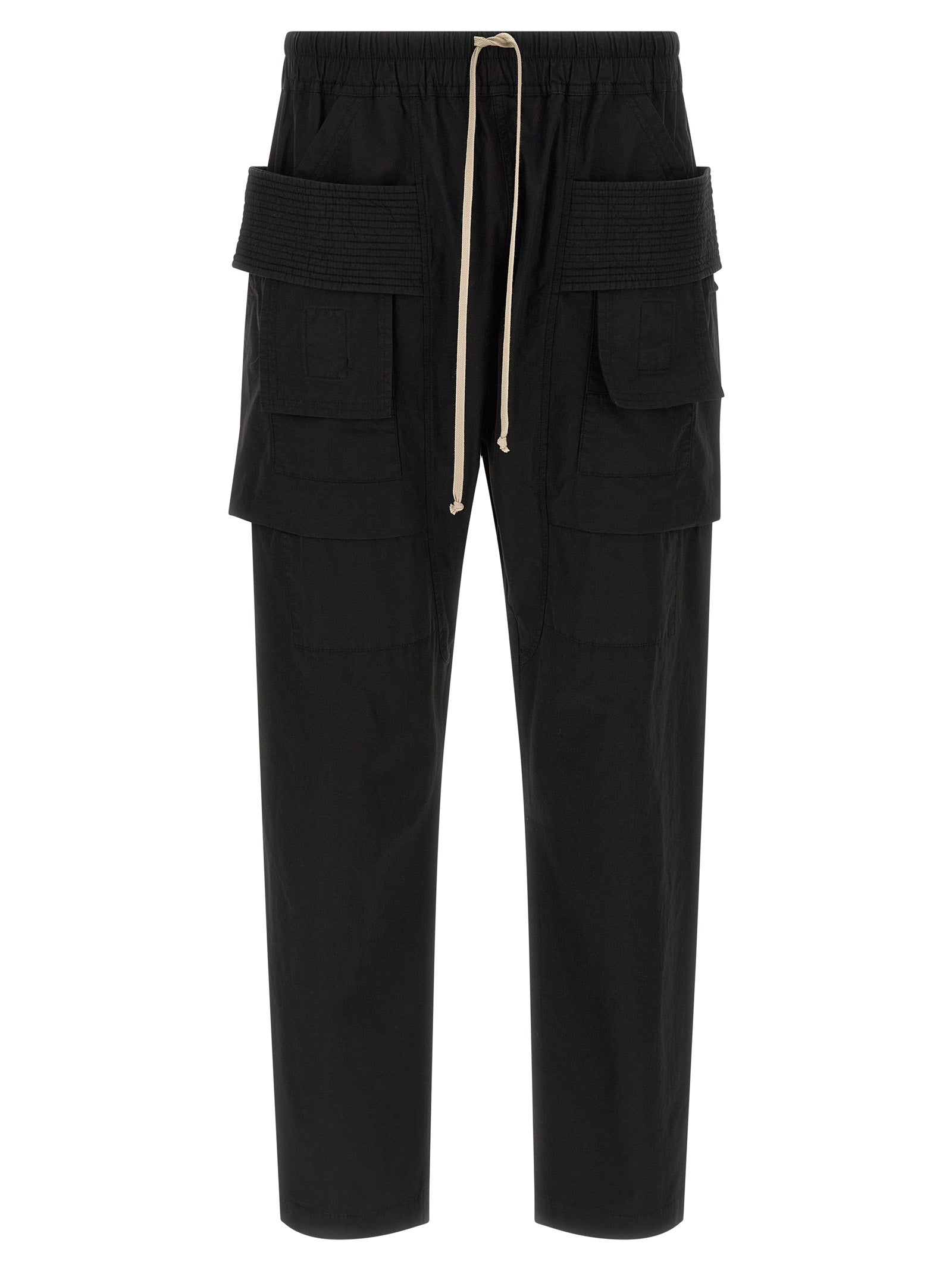 Schwarze Cargo-Hose aus Baumwolle