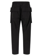 Schwarze Cargo-Hose aus Baumwolle