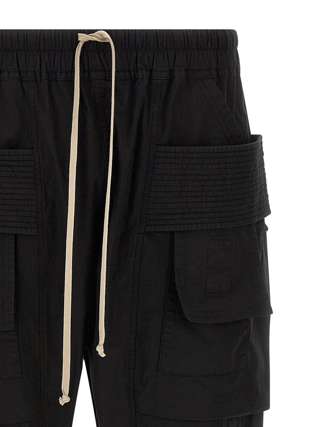 Schwarze Cargo-Hose aus Baumwolle