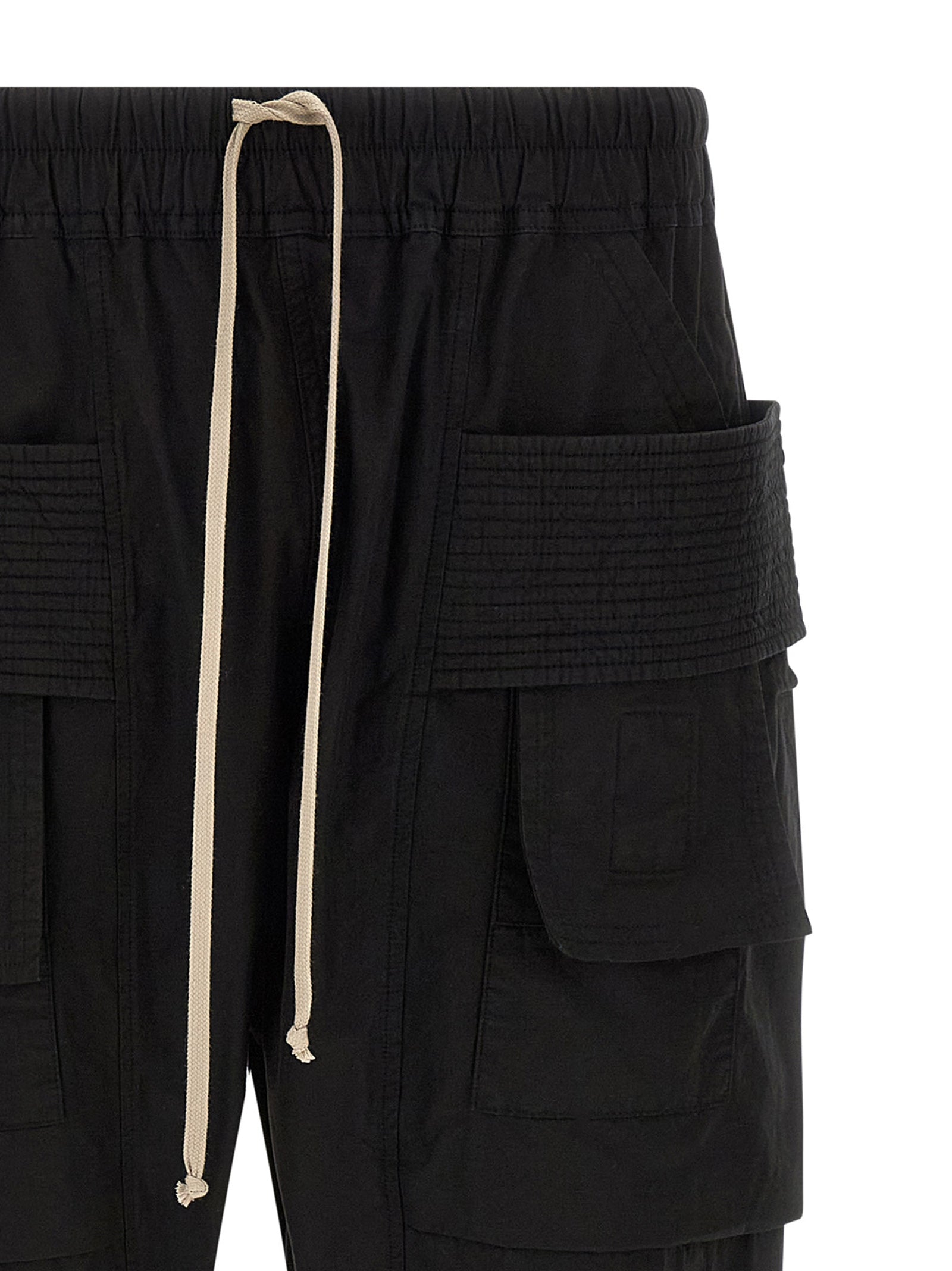 Schwarze Cargo-Hose aus Baumwolle