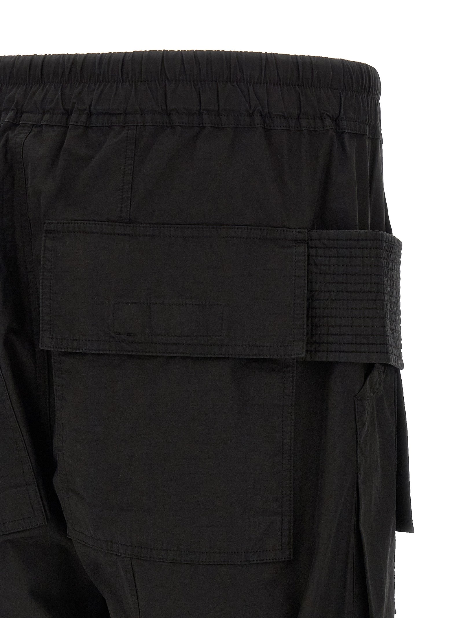 Schwarze Cargo-Hose aus Baumwolle