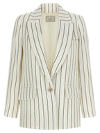 Peserico White Linen Blazer