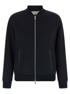 Peserico Blue Cotton Bomber