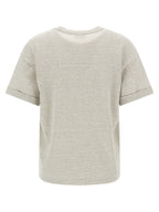 Peserico Beige Linen T-Shirt