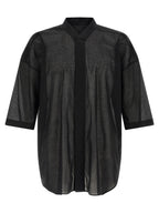 Rick Owens Black Cotton Blouse