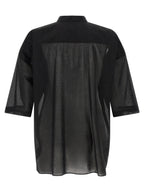 Rick Owens Black Cotton Blouse
