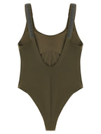 Brunello Cucinelli Bicolor Polyamide One-Piece Swimsuit