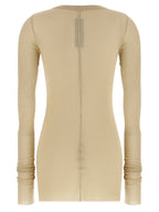 Rick Owens Beige Viscose Long Sleeve T-Shirt