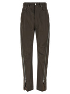 Rick Owens Brown Cotton Casual Pants