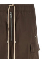 Rick Owens Brown Cotton Cargo Pants
