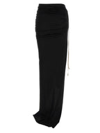 DRKSHDW Black Cotton Mini Skirt