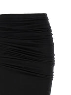 DRKSHDW Black Cotton Mini Skirt
