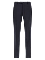 Incotex Blue Virgin Wool Dress Pants