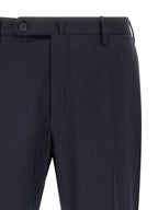 Incotex Blue Virgin Wool Dress Pants