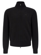 Hugo Boss Black Cotton Cardigan