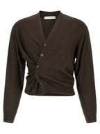 Lemaire Brown Marabou Cardigan