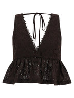 Brown Cotton Blouse
