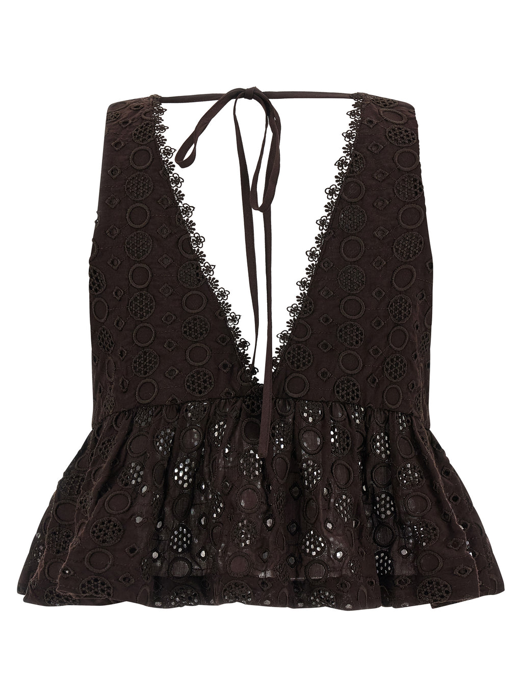 Brown Cotton Blouse