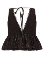 Brown Cotton Blouse
