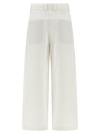 Brunello Cucinelli White Cotton Chino Pants