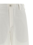 Brunello Cucinelli White Cotton Chino Pants