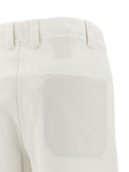 Brunello Cucinelli White Cotton Chino Pants