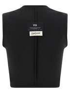 Y-3 Black Polyester Sport Bra