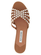 Aquazzura Multicolor Lamb Leather Slides