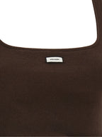 Entire Studios Brown Cotton Tank Tops