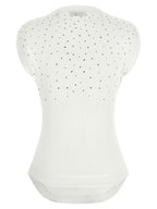 Off-White White Viscose Sleeveles T-Shirt