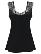 PINKO Black Viscose Sleeveles T-Shirt