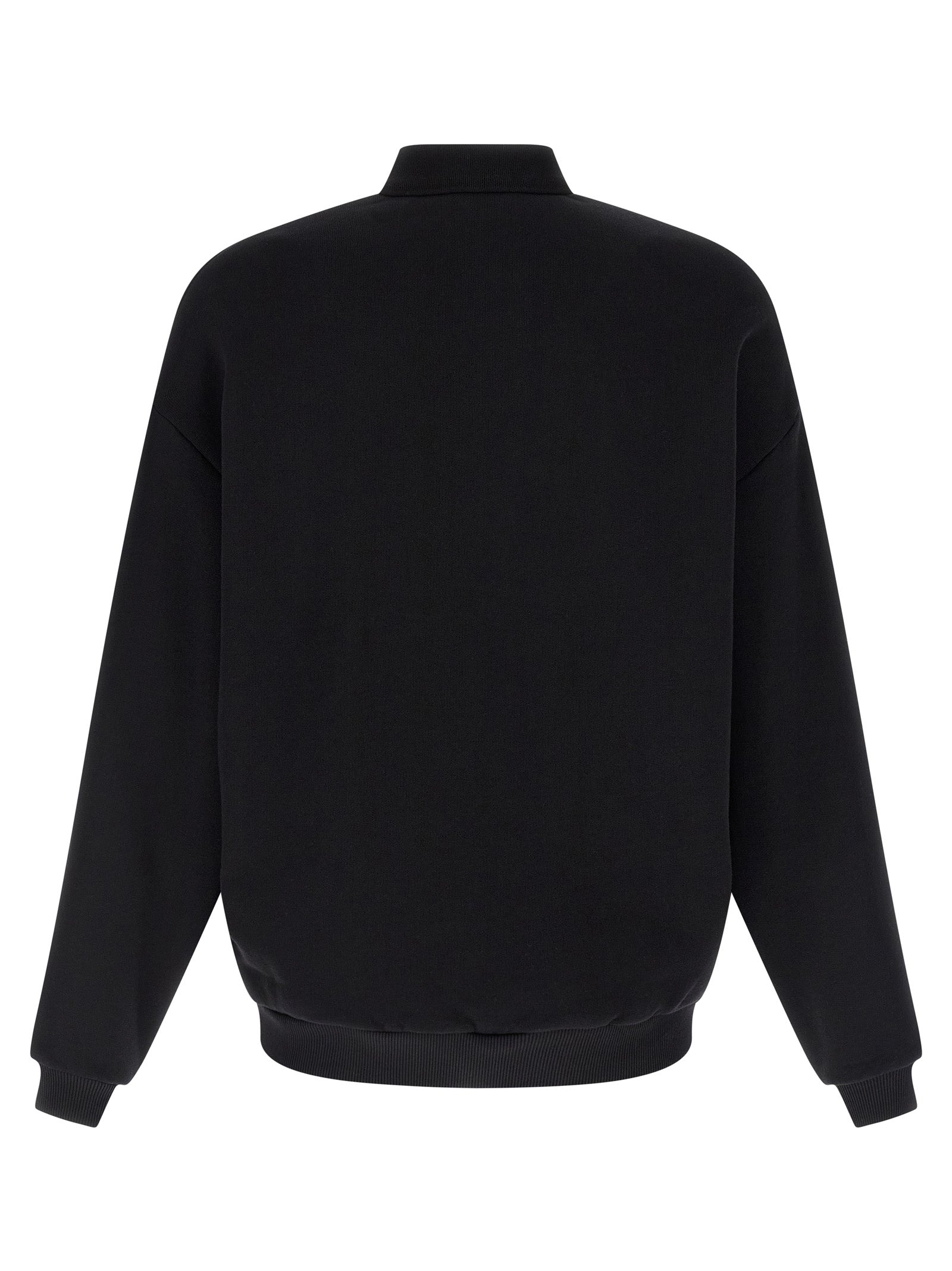 Black Cotton Sweatshirt