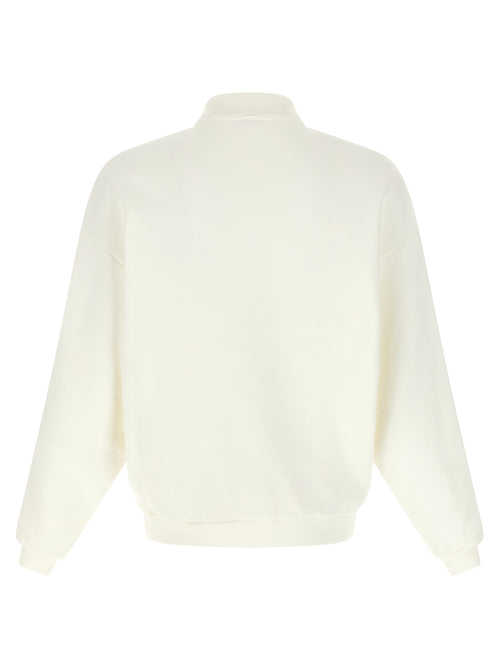 Autry White Cotton Sweatshirt