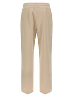 Beige Cotton Joggers (Workout Pants)