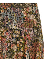 Valentino Garavani Multicolor Silk Midi Skirt