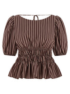 PINKO Brown Viscose Pattern Shirt