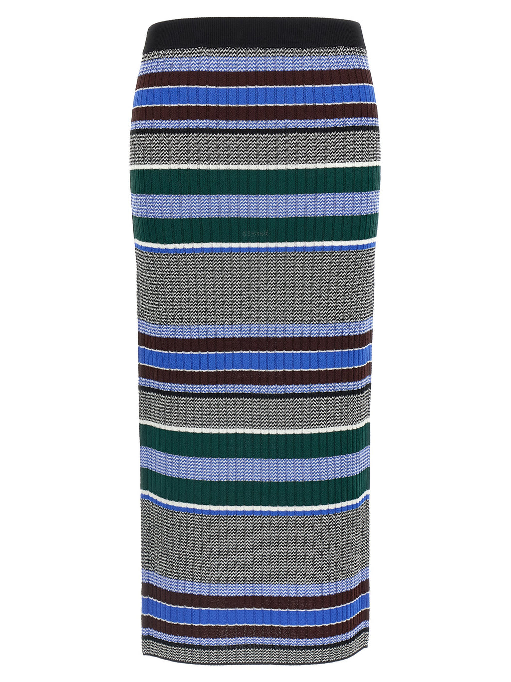 Multicolor Viscose Midi Skirt