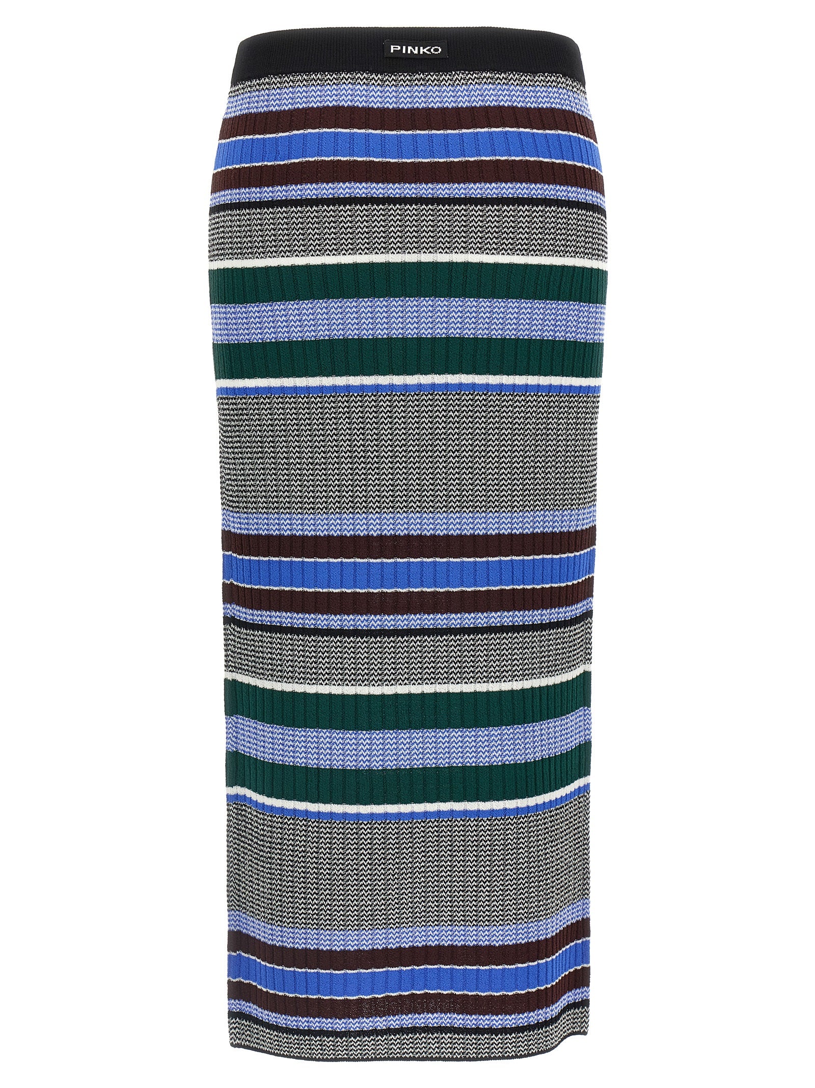 Multicolor Viscose Midi Skirt