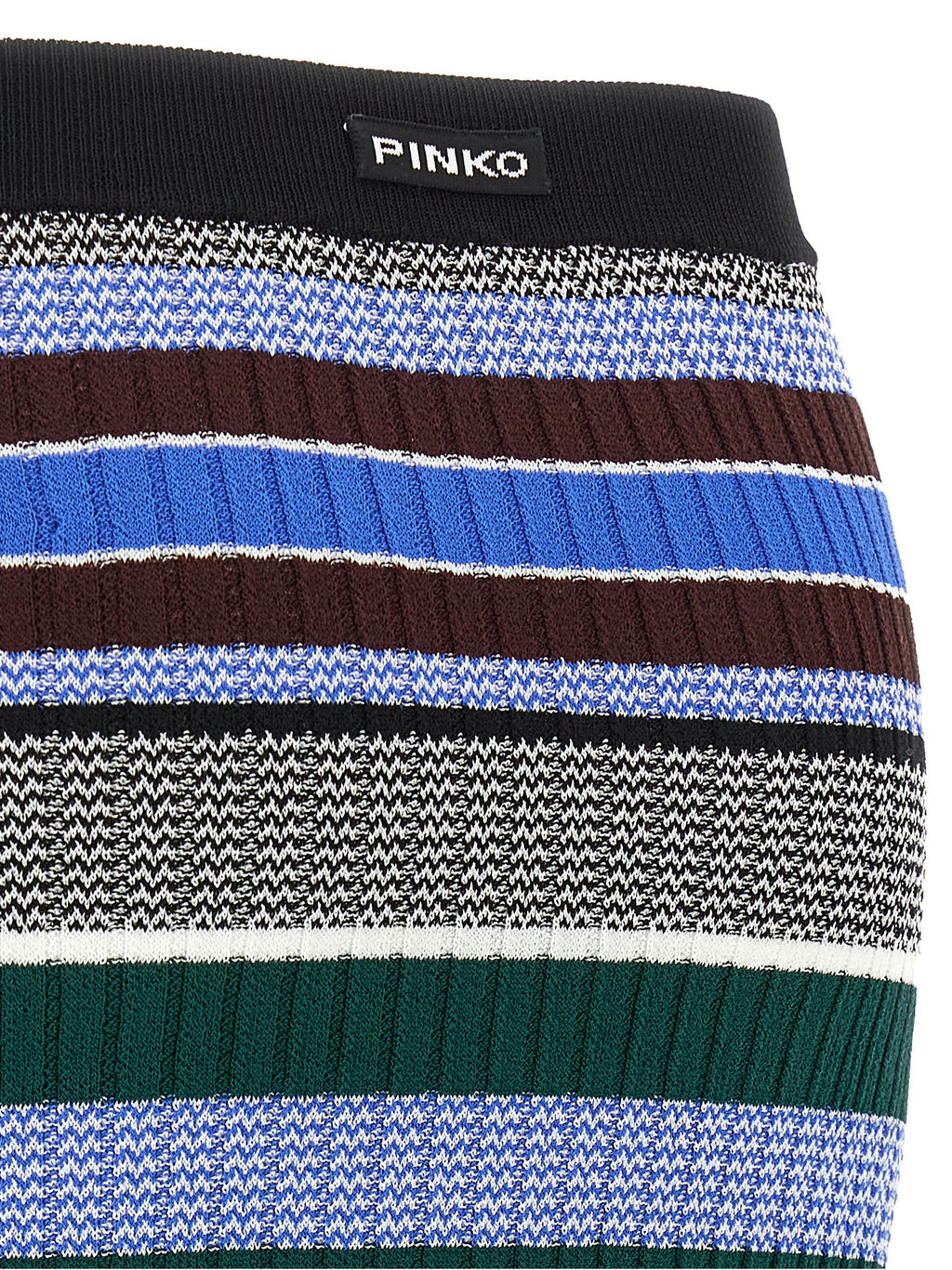Multicolor Viscose Midi Skirt