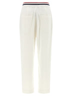 Brunello Cucinelli White Cotton Joggers (Workout Pants)