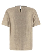 Brunello Cucinelli Multicolor Linen T-Shirt