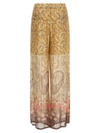 Valentino Garavani Multicolor Silk Casual Pants