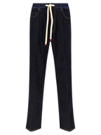 Dsquared² Blue Cotton Straight-Leg Jeans