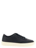 Hugo Boss Blue Cowhide Low Top Sneakers