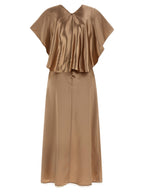 Fabiana Filippi Beige Viscose Midi Dress