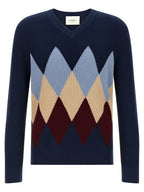Ballantyne Blue Cotton Cardigan